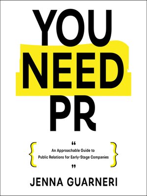 cover image of You Need PR